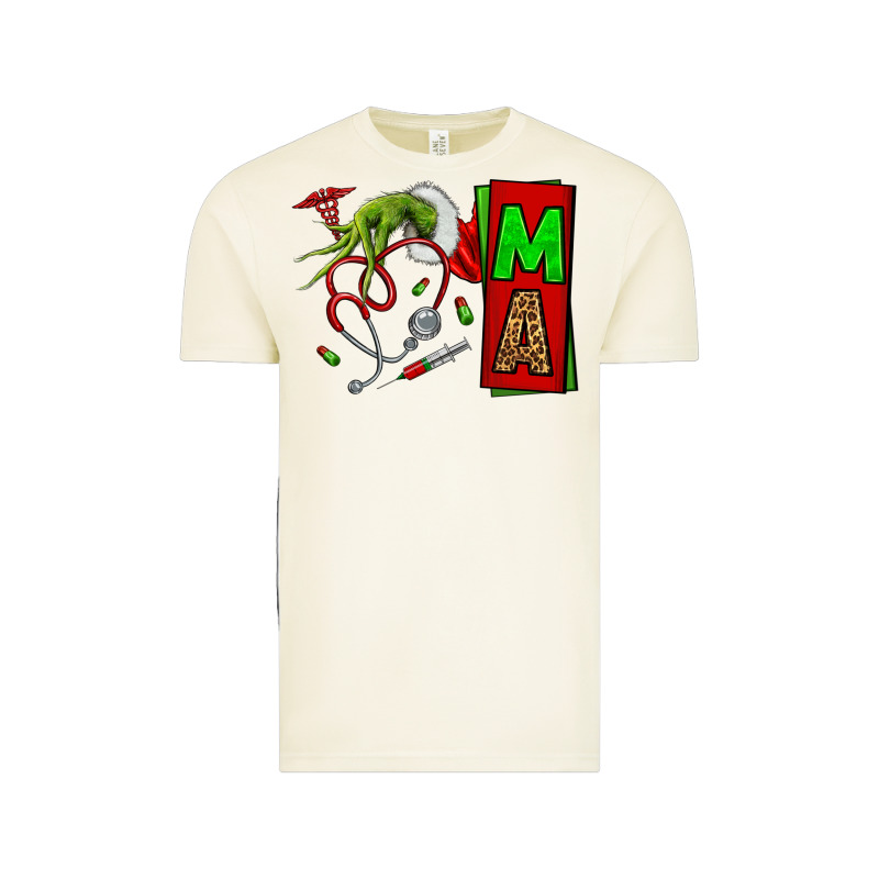 Christmas Character Nurse Vintage Tee by NancyCooperArtShop | Teevron