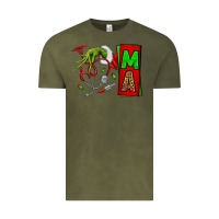 Vintage Olive Christmas Character Nurse Vintage Tee - NancyCooperArtShop