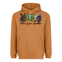 Meerkat Peace Love Gorillas Heavyweight Hoodie - LillyAllenDesigns