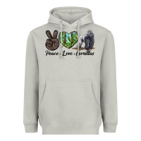 Moon Dust Peace Love Gorillas Heavyweight Hoodie - LillyAllenDesigns