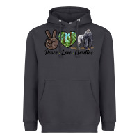 Smoke Peace Love Gorillas Heavyweight Hoodie - LillyAllenDesigns