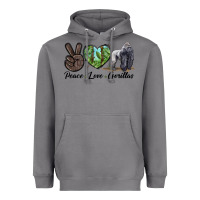 Storm Peace Love Gorillas Heavyweight Hoodie - LillyAllenDesigns