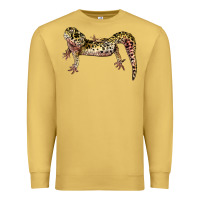 Antique Gold Gecko Lizard Illustrations Premium Sweatshirt - LillyAllenDesigns