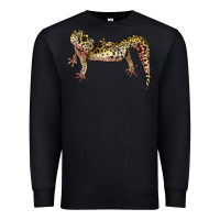 Black Gecko Lizard Illustrations Premium Sweatshirt - LillyAllenDesigns
