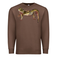 Chestnut Gecko Lizard Illustrations Premium Sweatshirt - LillyAllenDesigns