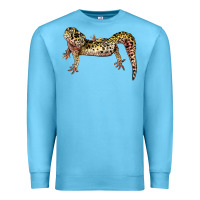 Ocean Blue Gecko Lizard Illustrations Premium Sweatshirt - LillyAllenDesigns