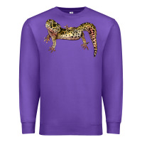 Purple Gecko Lizard Illustrations Premium Sweatshirt - LillyAllenDesigns