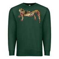 Sports Green Gecko Lizard Illustrations Premium Sweatshirt - LillyAllenDesigns