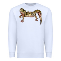 White Gecko Lizard Illustrations Premium Sweatshirt - LillyAllenDesigns