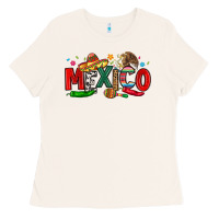 Bone colorful mexico collage Ladies Tee - LillyAllenDesigns