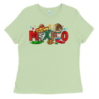 Matcha colorful mexico collage Ladies Tee - LillyAllenDesigns