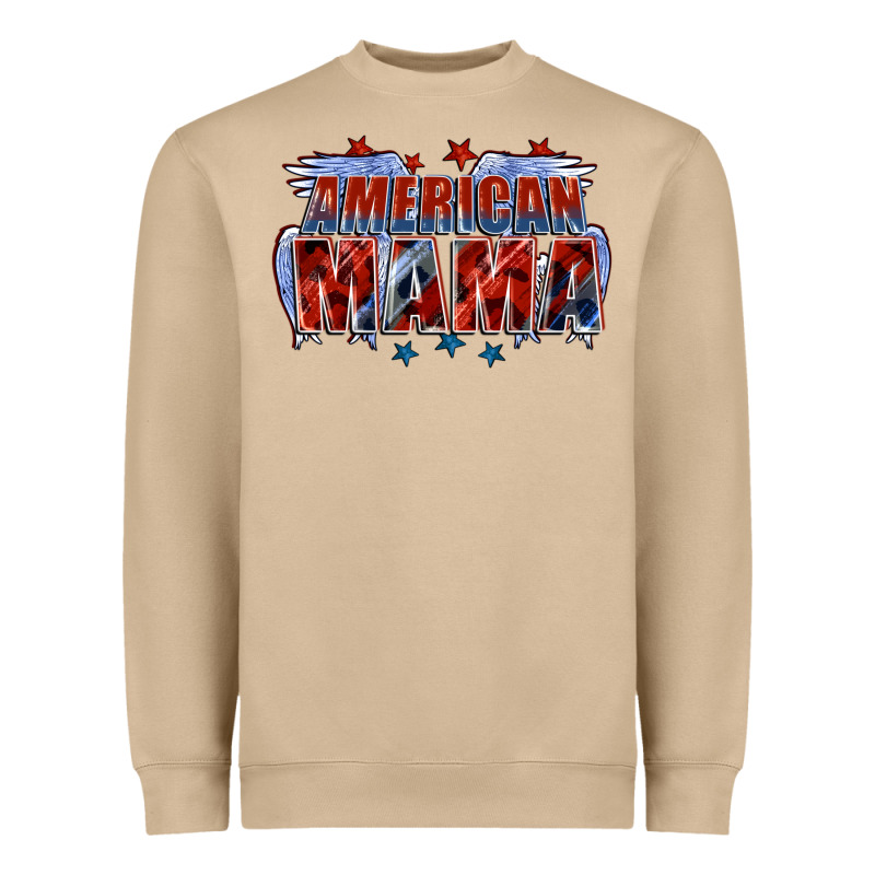 American Mama Mother's Day Heavyweight Sweatshirt by FaDigitalArtStudio | Teevron