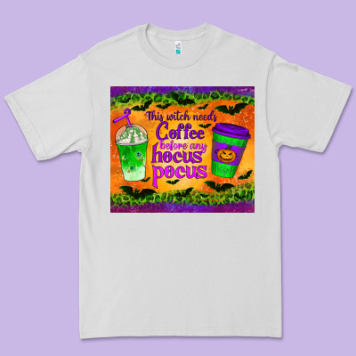 This Witch Needs Coffee Before Any Hocus Pocus Tumbler Premium Tee Designed By Bundleandbundleshop
