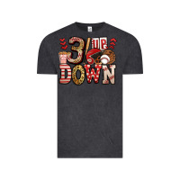 Vintage Black three up three down baseball Vintage Tee - Jasminsmagicworld