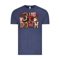 Vintage Denim three up three down baseball Vintage Tee - Jasminsmagicworld