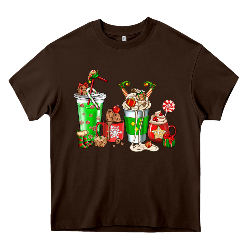 Elf Coffee Cups Heavy Core Tee by NancyCooperArtShop | Teevron