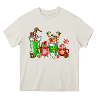 Cream Elf coffee cups Heavy Core Tee - NancyCooperArtShop