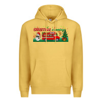 Antique Gold christmas is coming Premium Hoodie - BundleAndBundleShop