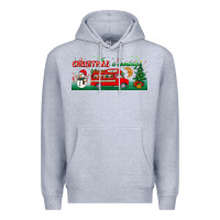 Heather Grey christmas is coming Premium Hoodie - BundleAndBundleShop