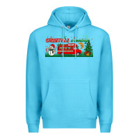 Ocean Blue christmas is coming Premium Hoodie - BundleAndBundleShop