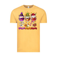 Vintage Mustard Hallothanksmas wine glasses Vintage Tee - NancyCooperArtShop