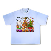 Grape Ice Happy Hallothanksmas with ghost turkey and tree Urban Heavy Tee - texasbilliewilder