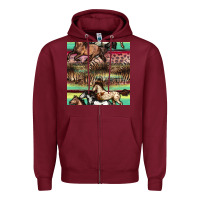 Burgundy horses seamless pattern Zipper Hoodie - BundleAndBundleShop