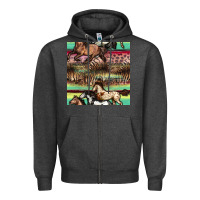 Charcoal Heather horses seamless pattern Zipper Hoodie - BundleAndBundleShop