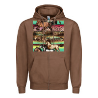 Chestnut horses seamless pattern Zipper Hoodie - BundleAndBundleShop