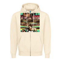 Sandshell horses seamless pattern Zipper Hoodie - BundleAndBundleShop