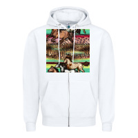 White horses seamless pattern Zipper Hoodie - BundleAndBundleShop
