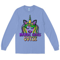 Colony Blue mardi gras cutie unicorn Long Sleeve Tee - CowGirlArtShop