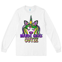White mardi gras cutie unicorn Long Sleeve Tee - CowGirlArtShop