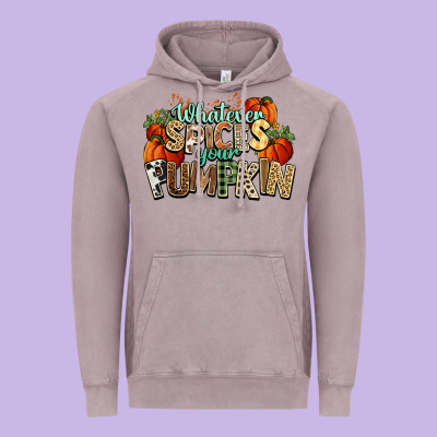 Whatever Spices Your Pumpkin Fall Vintage Hoodie Designed By Nancycooperartshop