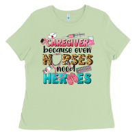 Matcha caregiver because nurses need heroes Ladies Tee - LillyAllenDesigns
