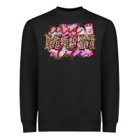 Black Tired mom life Heavyweight Sweatshirt - FaDigitalArtStudio
