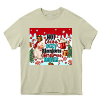 Mossy hot cocoa cozy blankets christmas movies tumbler Heavy Core Tee - MaliasSmallBusiness