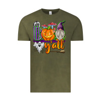 Vintage Olive Boo Y'all Vintage Tee - texasbilliewilder