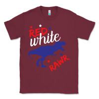 Burgundy 4th of July Dinosaur Classic Tee - Bettercallsaul