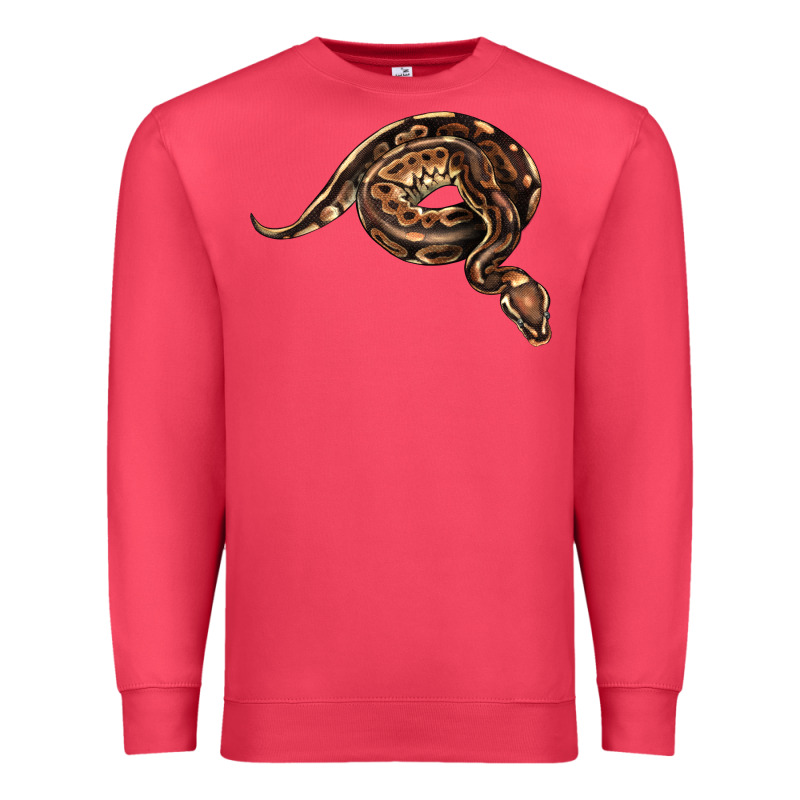 Royal Ball Python Illustrations Premium Sweatshirt by LillyAllenDesigns | Teevron