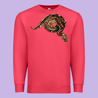 Royal Ball Python Illustrations Premium Sweatshirt Designed By Lillyallendesigns