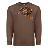 Chestnut Royal Ball Python Illustrations Premium Sweatshirt - LillyAllenDesigns