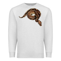Oatmeal Heather Royal Ball Python Illustrations Premium Sweatshirt - LillyAllenDesigns