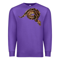 Purple Royal Ball Python Illustrations Premium Sweatshirt - LillyAllenDesigns