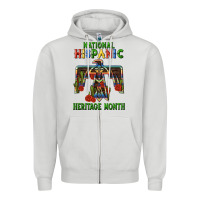 Dove Grey thunderbird hispanic heritage month Zipper Hoodie - BundleAndBundleShop