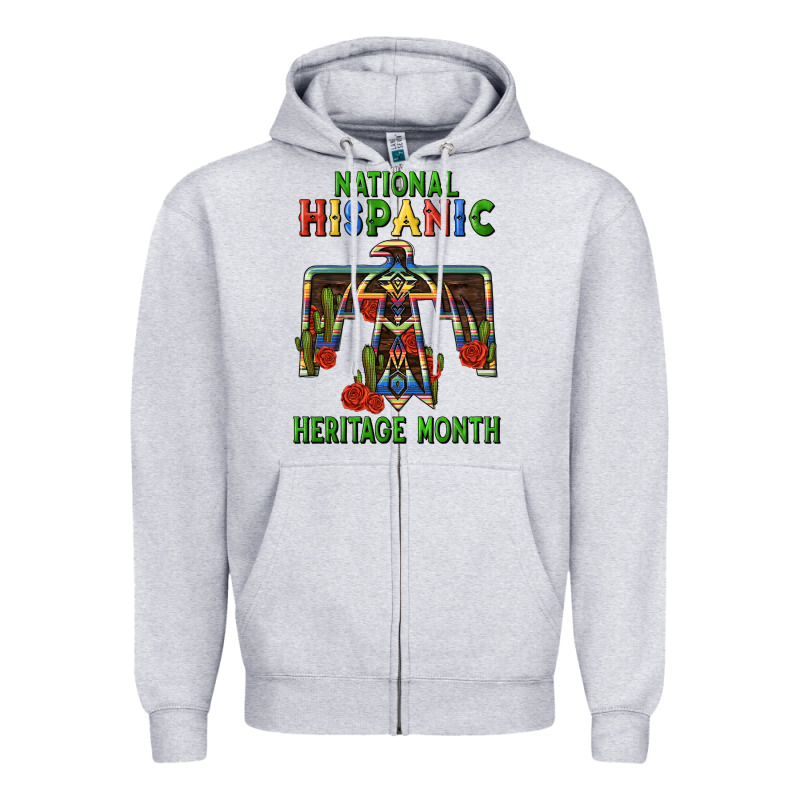 Thunderbird Hispanic Heritage Month Zipper Hoodie by BundleAndBundleShop | Teevron