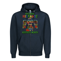 Navy thunderbird hispanic heritage month Zipper Hoodie - BundleAndBundleShop