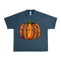 Midnight Navy Basketball Pumpkin Urban Heavy Tee - texasbilliewilder