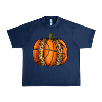 Navy Basketball Pumpkin Urban Heavy Tee - texasbilliewilder