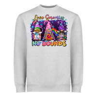 Heather Grey love gnomies no brounds pride Heavyweight Sweatshirt - FaDigitalArtStudio